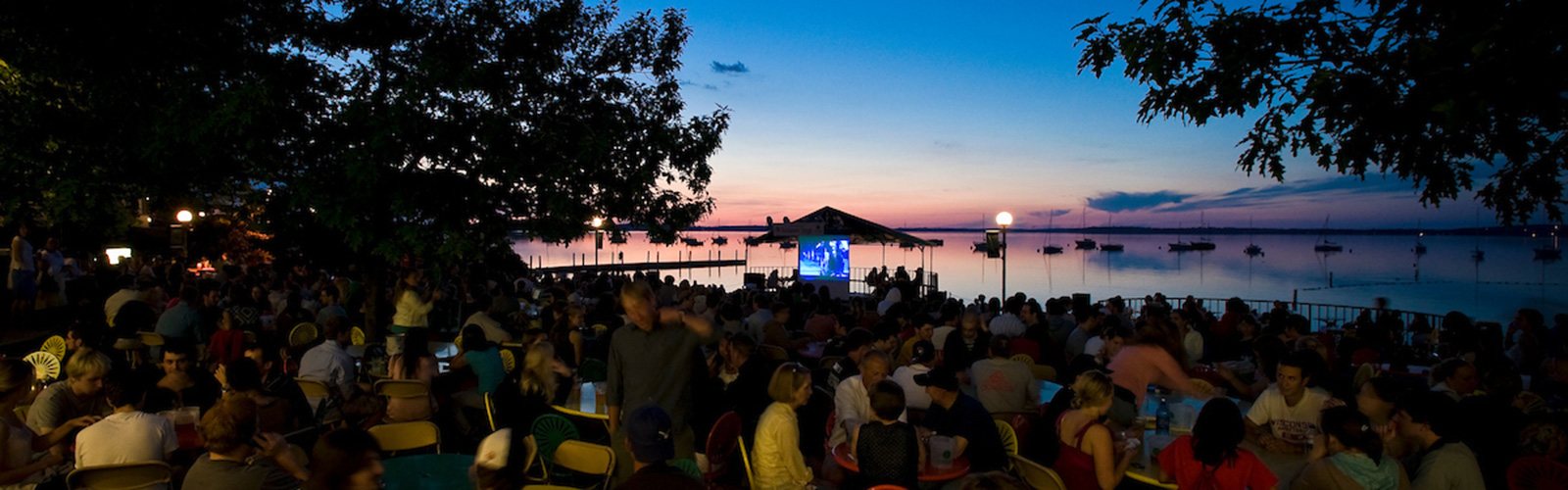 Lakeside cinema at the terrace